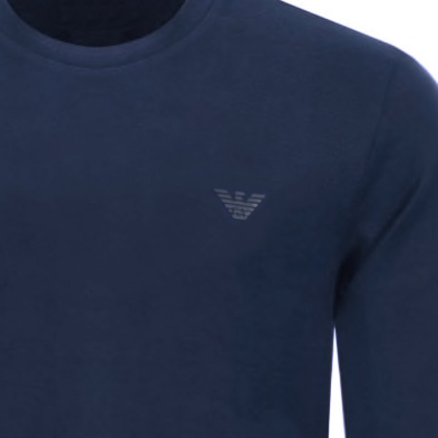 Alternative Image for ProductEmporio Armani Crew Neck Sweatshirt Blue3